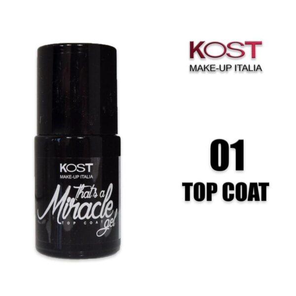 NAIL POLISH TOP COAT MIRACLE GEL KOST 01
