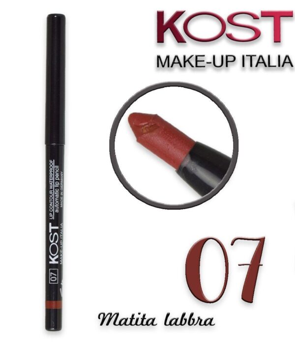AUTOMATIC LIP CONTOUR WATERPROOF PENCIL KOST 07