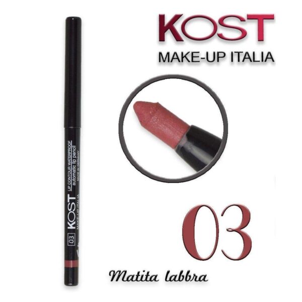 AUTOMATIC LIP CONTOUR WATERPROOF PENCIL KOST 03
