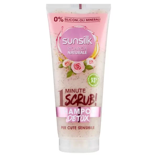 SUNSILK SHAMPO SCRUB DET.ROSA ML200