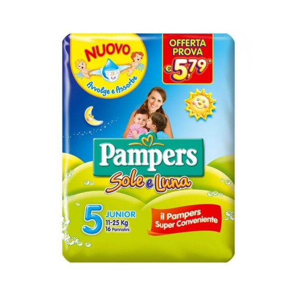 PAMPERS SOLE&LUNA  X16 JUNIOR